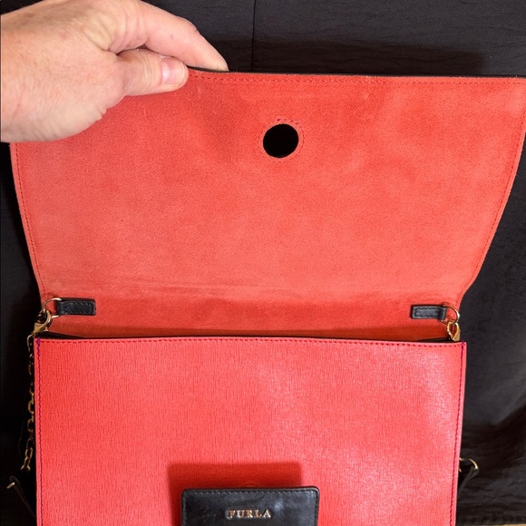 Furla Foldover Clutch With Removable Crossbody Strap - Picture 8 of 10